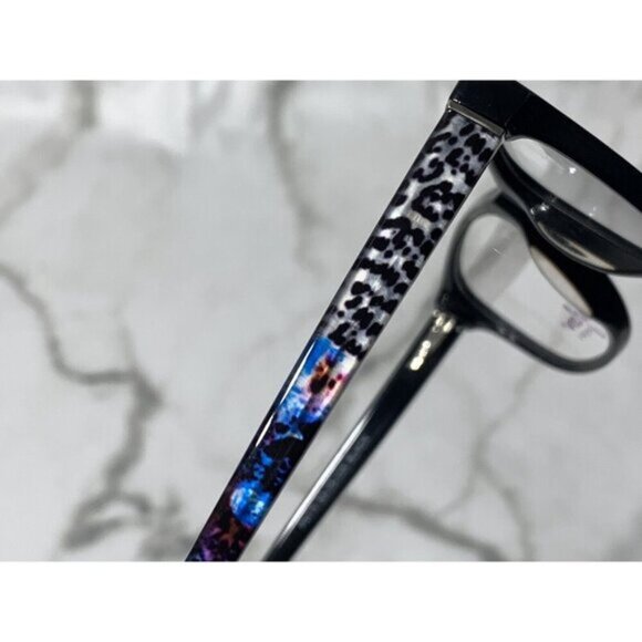 TAYLOR EYES - Multicolored Leopard Print PATTI 53-15-135 Black Glasses Frames - Picture 5 of 9
